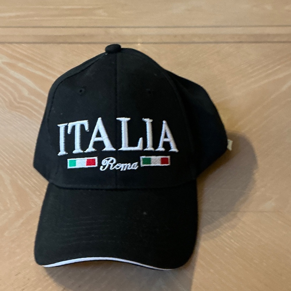 Italia Roma Black Baseball Cap